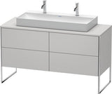 Duravit XSquare Waschtischunterbau 1400 mm mit integriertem Fußgestell, Becken rechts, für Vero Air und DuraSquare