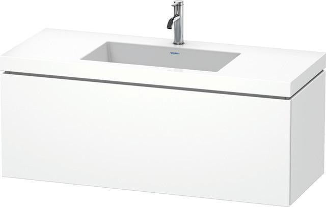 Duravit L-Cube Waschtischset 1200x480mm mit Vero Air Möbelwaschtisch, wandhängend, ohne Überlauf