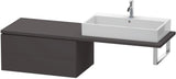 Duravit L-Cube Unterschrank für Konsole 820 mm, 2 Schubkästen, Weiß Matt