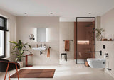 DURAVIT D-Code Bürstengarnitur wandhängend aus Messing in Chrom – 154 x 154 x 342 mm
