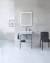 DURAVIT DuraSquare Metallkonsole höhenverstellbar mit Handtuchhalter links/rechts Chrom