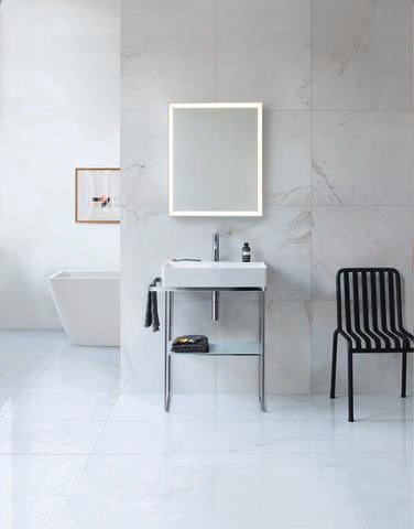 DURAVIT DuraSquare Waschtisch 500 mm weiß ohne Überlauf mit 1 Hahnloch für Möbelmontage