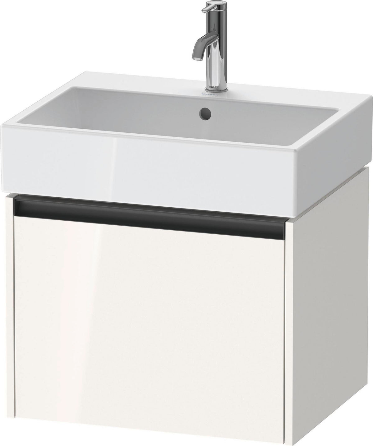 Duravit Ketho.2 Waschtischunterbau 584 mm betongrau matt – wandhängend, 1 Auszug, Soft-Close