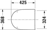 DURAVIT Qatego WC-Sitz Weiß mit Absenkautomatik – Studio F. A. Porsche Collection