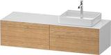 DURAVIT White Tulip Konsolen-Waschtischunterbau 1600 mm, 2 Auszüge, Weiß Seidenmatt, von Philippe Starck