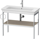 DURAVIT White Tulip Metallkonsole 984 mm von Philippe Starck – Höhenverstellbar, Weiß Seidenmatt