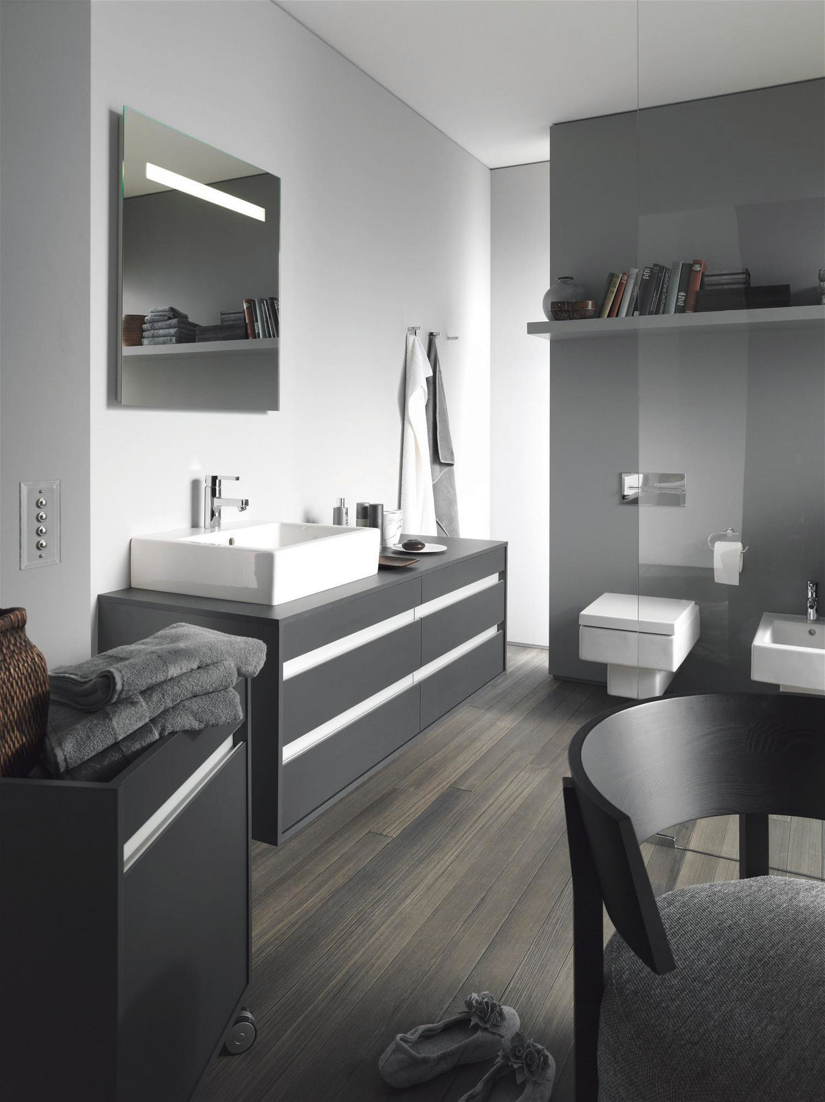 DURAVIT Rollcontainer Ketho 360x500x670mm, 1 Tür, Anschlag links, weiß matt