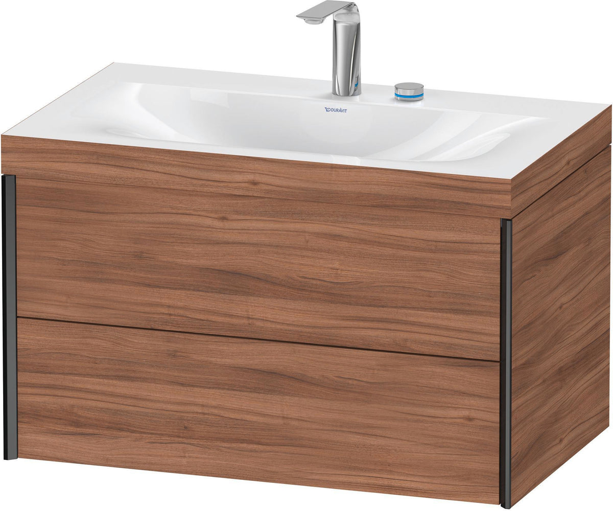 DURAVIT XViu c-bonded Waschtischset wandhängend 800x480x503mm mit 2 Schubkästen, Push-Open und Soft-Close