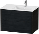 DURAVIT XViu Waschtischunterbau wandhängend 810 mm, 2 Schubkästen, weiß matt