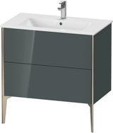 DURAVIT XViu Waschtischunterbau bodenstehend 594x810x480 mm mit 2 Auszügen, weiß matt