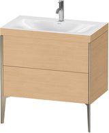 DURAVIT XViu c-bonded Waschtischset 800 mm bodenstehend mit 2 Auszügen und Tip-on Technik