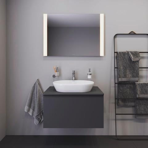 DURAVIT Licht & Spiegel Wandspiegel 1300x700mm mit LED-Beleuchtung und Sensorschalter – Weiß