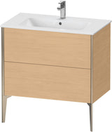 DURAVIT XViu Waschtischunterbau bodenstehend 594x810x480 mm mit 2 Auszügen, weiß matt