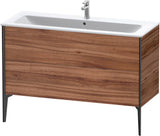 DURAVIT XViu Waschtischunterbau bodenstehend 1210 mm, 2 Auszüge, champagner matt/weiß matt