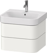 Duravit Waschtischunterbau Happy D.2 Plus 575 mm in Taupe Supermatt mit Tip-On-Technik