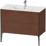 Duravit XViu Waschtischunterbau bodenstehend 1010 mm, 2 Auszüge, weiß matt, Tip-On