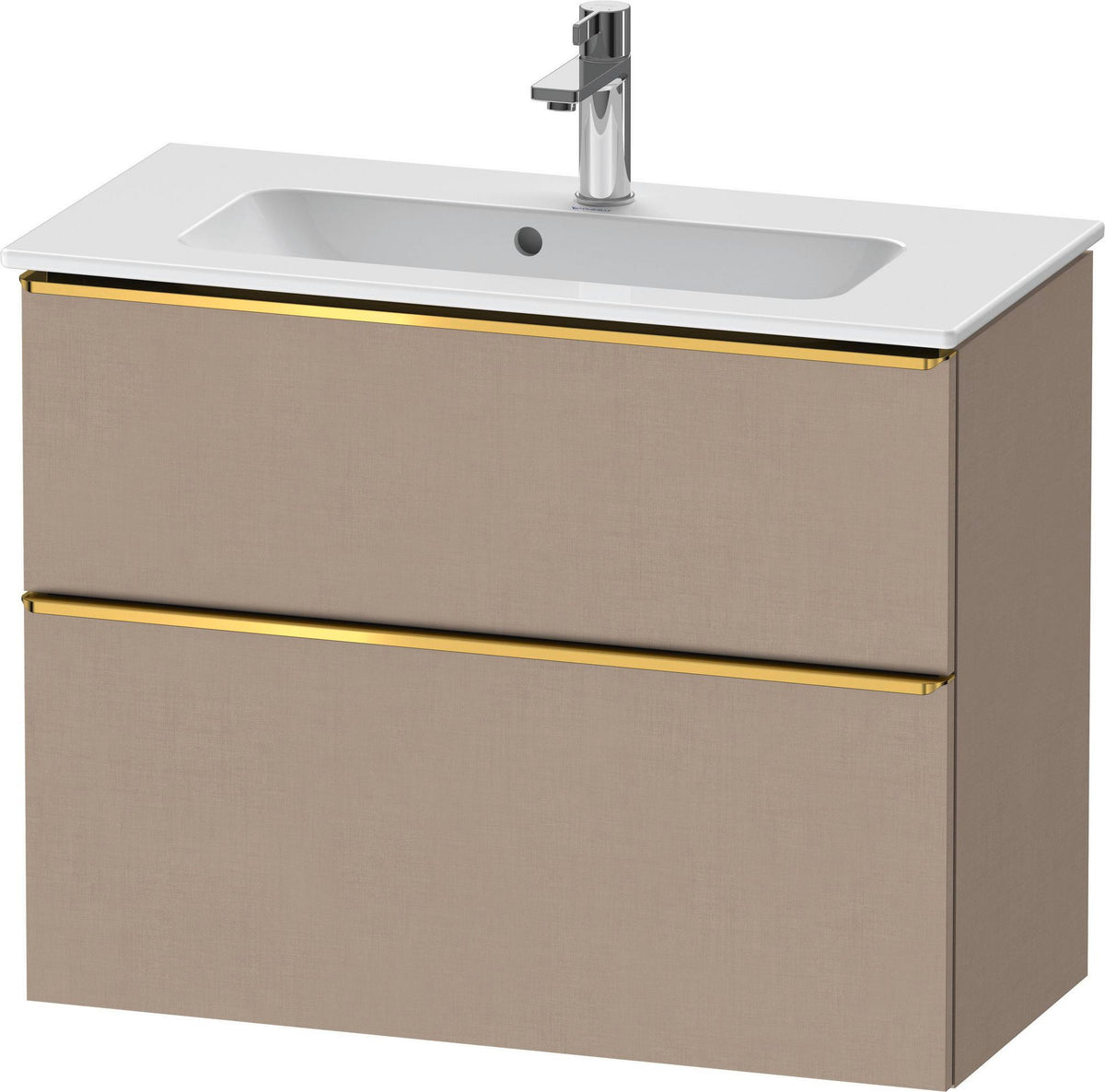 DURAVIT D-Neo Waschtischunterbau 810 mm Eiche Schwarz Bronze, wandhängend, 1 Auszug