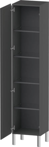 Duravit Hochschrank L-Cube 363x400x1760mm 1 Tür links graphit matt