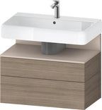 eiche terra / Nische taupe matt / Eiche