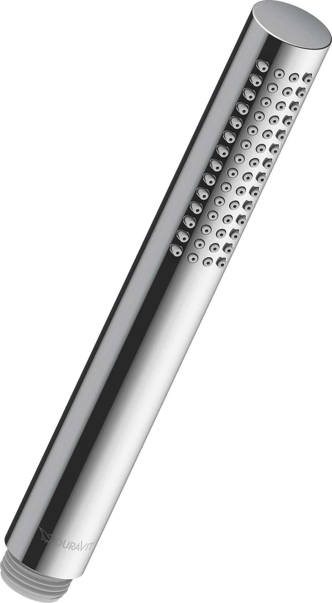 DURAVIT Stabbrause Rain Chrom – Runde Handbrause mit Antikalksystem, 1/2″ Anschluss