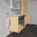 Duravit L-Cube Waschtischunterbau 820 mm taupe matt, 2 Auszüge, bodenstehend