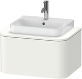 DURAVIT Happy D.2 Konsolenwaschtischunterbau 650 mm taupe supermatt mit Tip-On und LED