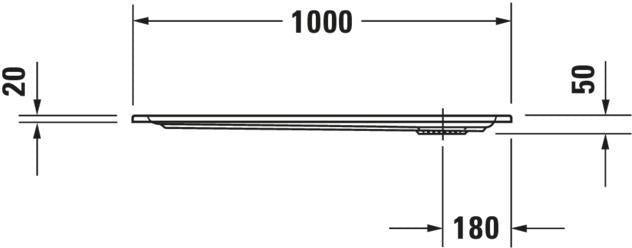 DURAVIT Starck Slimline Duschwanne 750x900 mm Weiß mit Antislip – Rechteckig, Sanitäracryl