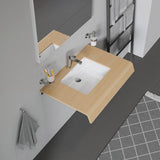 DURAVIT Vero Einbauwaschtisch 430 mm weiß, Untertisch, mit Überlauf, ohne Hahnloch