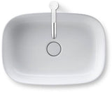 DURAVIT Zencha Aufsatzbecken 550 mm – Weiß, ohne Hahnloch & Überlauf, DuraCeram