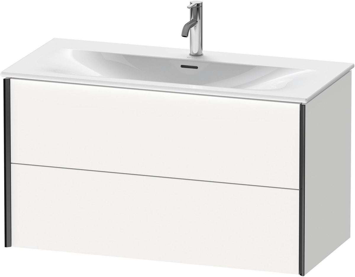 DURAVIT XViu Waschtischunterbau wandhängend 1010 mm, 2 Schubkästen, weiß matt – mit Tip-On-Technik