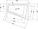 DURAVIT Paiova Whirlwanne 1800x1400 mm mit Air-System, weiß, Einbau, Ecke rechts
