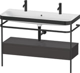 DURAVIT Happy D.2 c-bonded Waschtischset 1175 mm mit Metallkonsole und Schubkasten