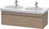 DURAVIT DuraStyle Waschtischunterbau wandhängend 1150 mm Eiche Terra/Weiß Matt mit 1 Auszug