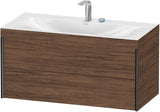 DURAVIT XViu c-bonded Waschtischunterset 1000 mm, 2 Schubkästen, Nussbaum Dunkel, Wandhängend