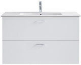 Duravit XBase Waschtischunterbau wandhängend 600 mm, 2 Schubkästen, weiß matt, Soft-Close