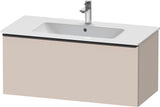 Duravit D-Neo Waschtischunterbau 1010 mm, 1 Auszug, Weiß Matt, Griff Bronze Gebürstet, Wandhängend