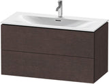 DURAVIT L-Cube Waschtischunterbau, wandhängend, 1020 mm, 2 Schubkästen, weiß matt
