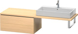 Duravit L-Cube Unterschrank für Konsole 820 mm, 2 Schubkästen, Weiß Matt