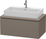DURAVIT L-Cube Waschtischunterbau 920 mm betongrau matt mit 1 Auszug und Tip-on-Technik