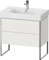 Duravit Waschtischunterbau XSQUARE 784 mm ta s-matt mit 2 Auszügen und Fußgestell