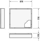 DURAVIT D-Code Duschwanne 900x750x85 mm Weiß Sanitäracryl mit Antislip