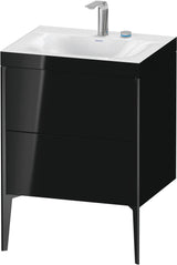 DURAVIT XViu c-bonded Waschtischunterbauset bodenstehend 600 mm schwarz matt