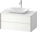 Duravit Waschtischunterbau XVIU 1000x550mm Champagner Matt / Taupe S-Matt für Badmöbel
