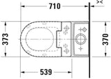 DURAVIT SensoWash Slim Dusch-WC Sitz weiß mit Fernbedienung und Durchlauferhitzer