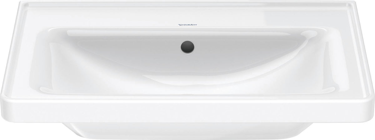 Duravit D-Neo Wandwaschtisch 650 mm weiß mit Überlauf und WonderGliss
