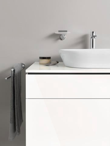 DURAVIT Starck T Handtuchhalter, 2-armig, schwenkbar, Chrom, 50x46,5x80 mm