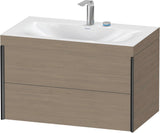 DURAVIT XViu c-bonded Waschtischset wandhängend 800x480x503mm mit 2 Schubkästen, Push-Open und Soft-Close