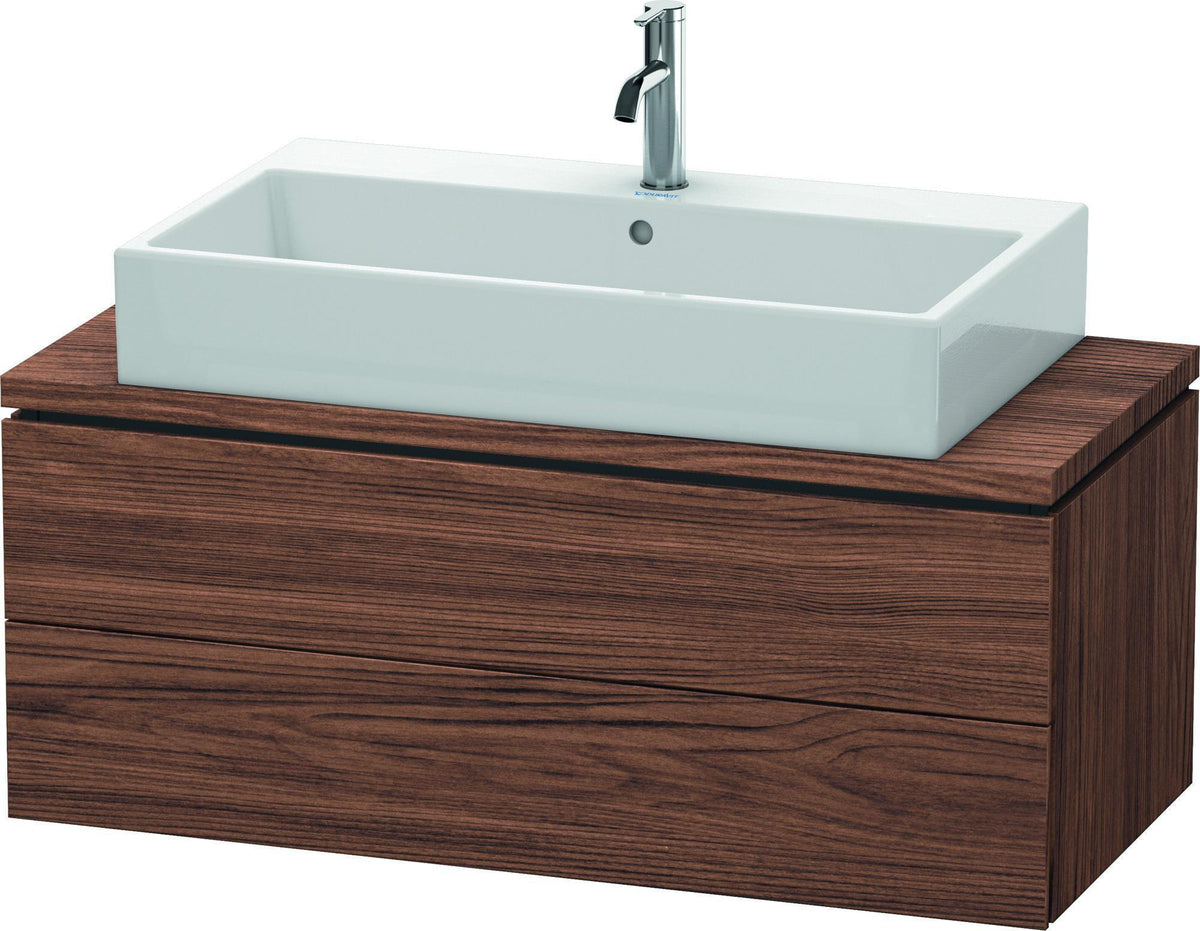 DURAVIT L-Cube Konsolenwaschtischunterbau 1020 mm betongrau matt, 2 Schubkästen, Tip-On