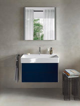 Duravit DuraSquare Möbelwaschtisch 800 mm mit Hahnlochbank, weiß geschliffen