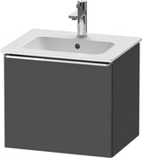 DURAVIT D-Neo Waschtischunterbau 510 mm Eiche Schwarz Matt mit Bronze Griff